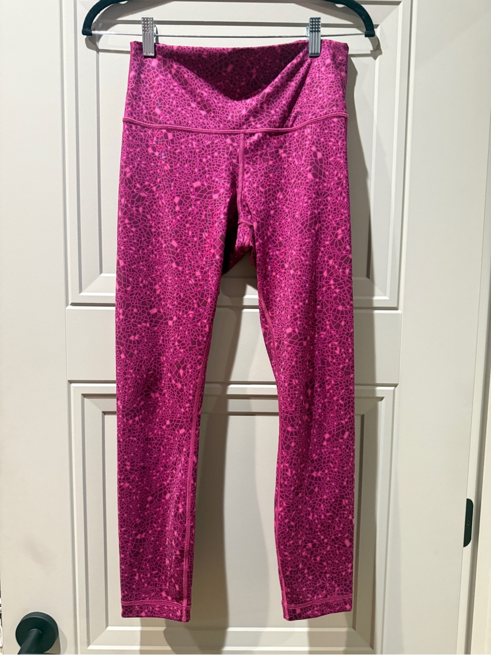 Lululemon Align Fuchsia Pink Patterned High-Rise Leggings, Size 8